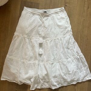 Talbots White Skirt M